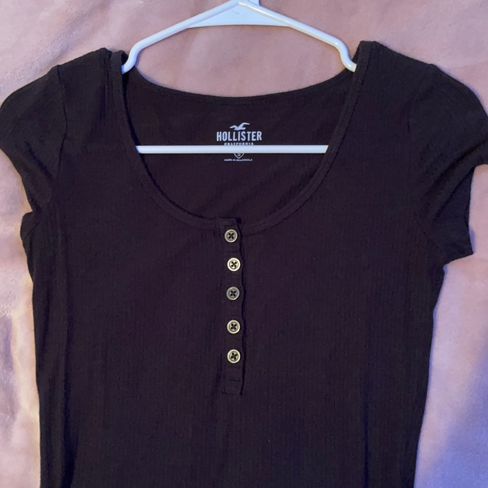 Black Button Bodysuit